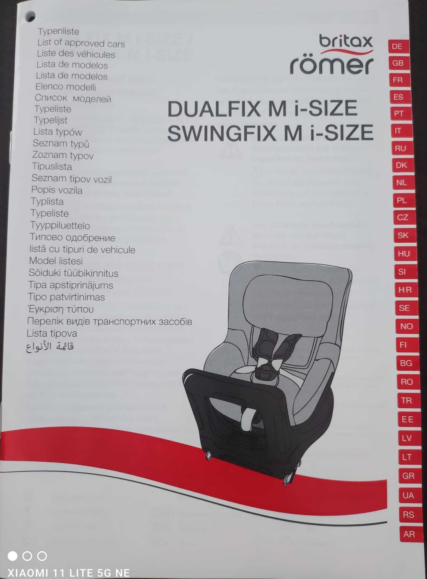 Cadeira Britax Romer Dualfix M i-Size semi nova