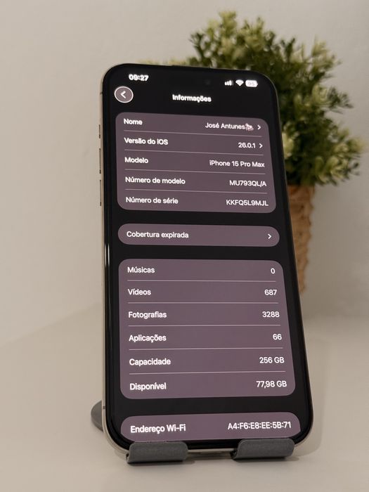 Iphone 15 pro max 256gb titanium