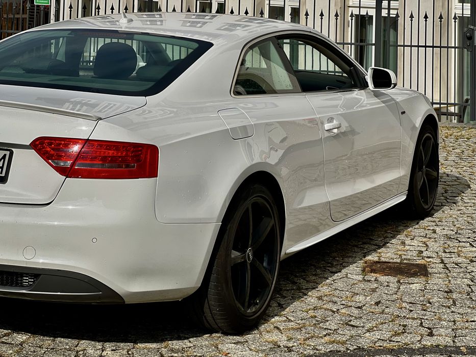 Audi a5 2.0 170 S Line Ledy Czujniki Navi Piekne Białe