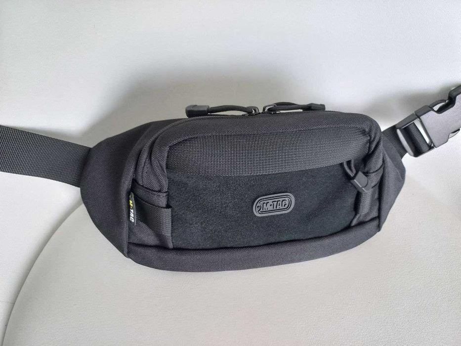 M-Tac сумка на пояс Waist Bag Black (30х13х6см), бананка М-Тас
