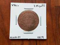 Moeda V Reis 1829 D. Miguel I