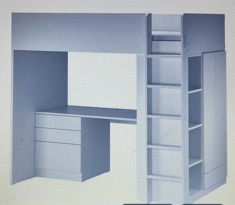 Łóżko na antresoli 90x200 IKEA