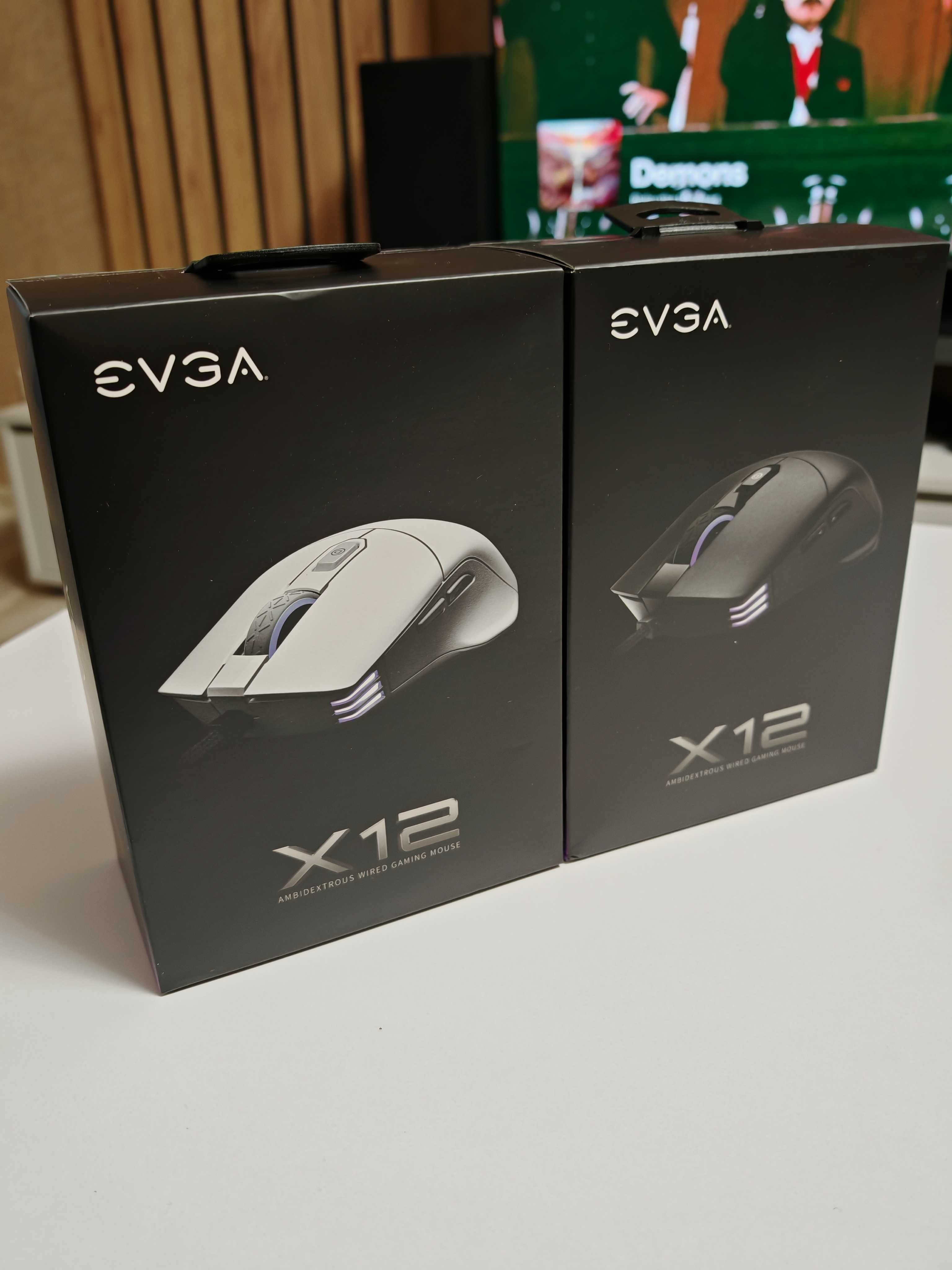 EVGA X12 Gaming Mouse, 8k, Wired, White / Black