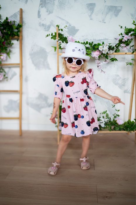 Nowa sukienka owoce leśne mam ten luz 98/104