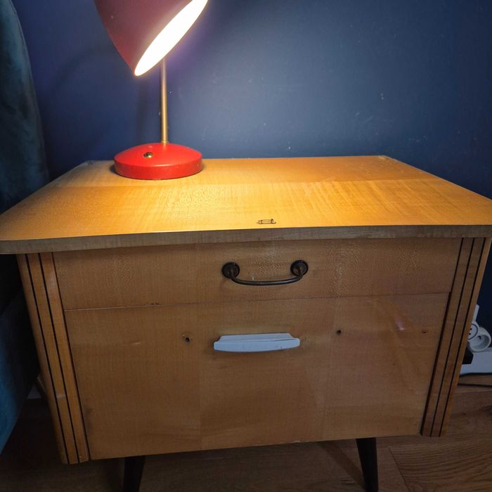 Komplet 2 szafki nocne/ komody vintage retro PRL