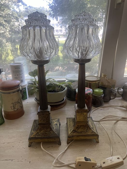 Lampy kolumnowe figuralne lat 50/60 XX wieku