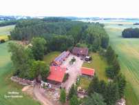 Siedlisko na Warmii pośród lasów/prywatna linia brzegowa 500 m