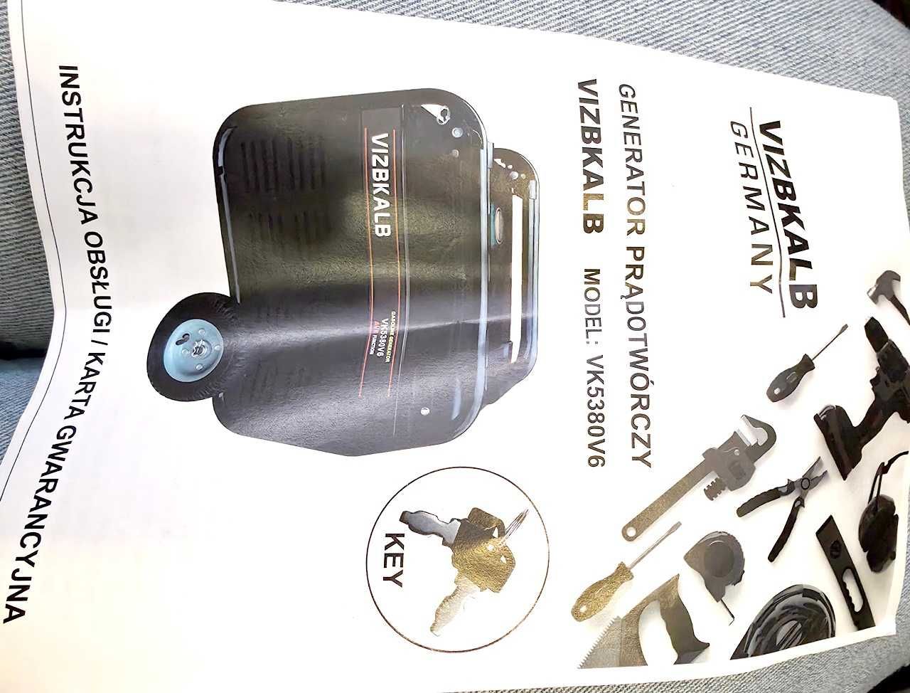 Agregat prądotwórczy VIZBKLAB Germany VK5380V6 7,1KW.