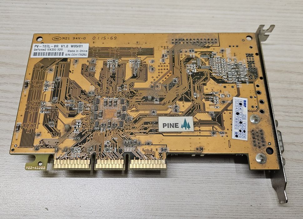 GeForce mx-200 32mb AGP retro karta graficzna