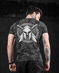 Чоловіча мілітарі футболка Sparta Grey з принтом — стиль та якість!