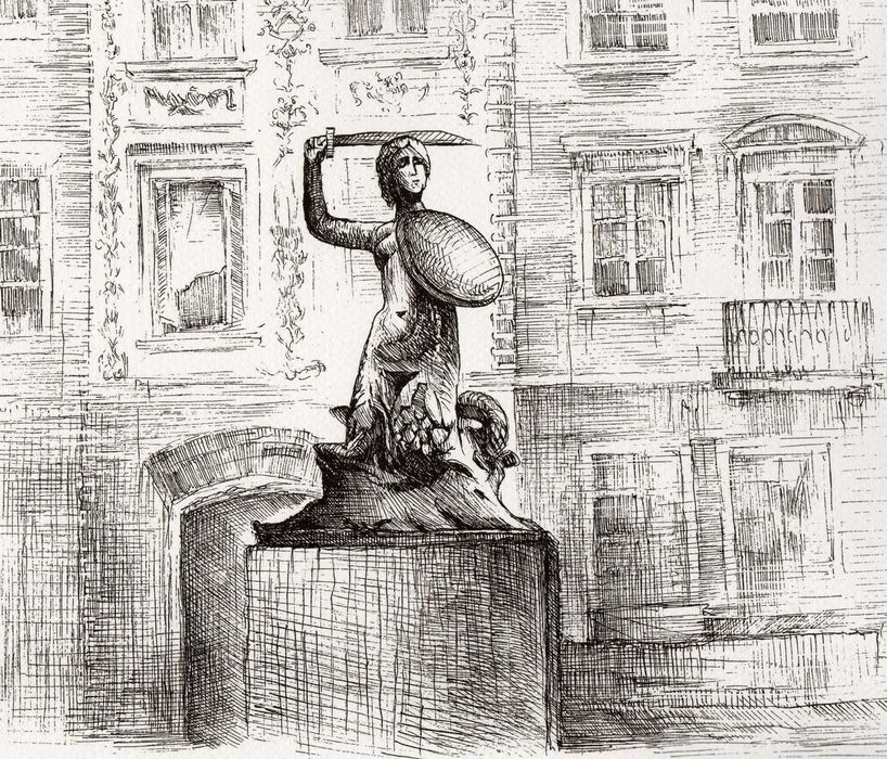 Warszawa w grafice II - cykl 4 grafik