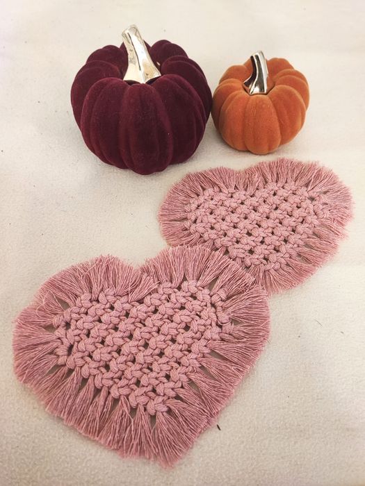 Podkładki pod kubek z makramy