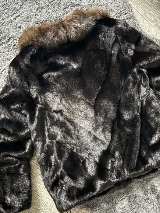 Норкова шуба з соболем автоледі