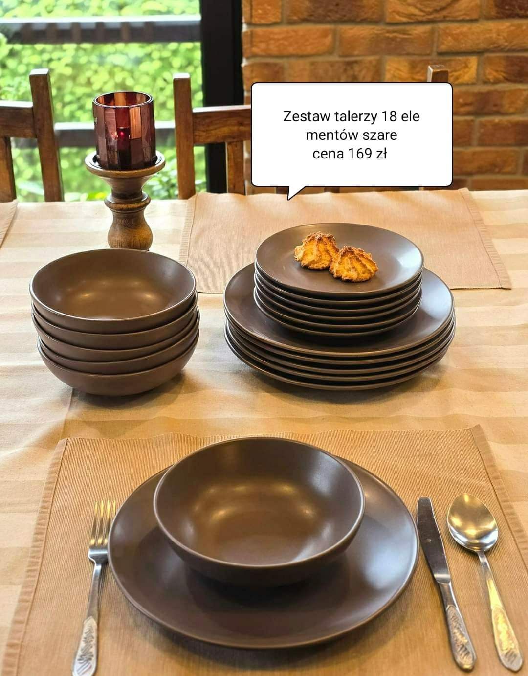 Talerze 18 elementów