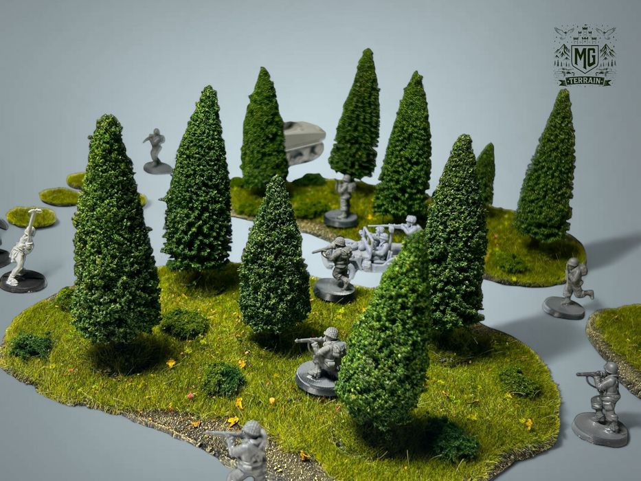 Duzy Zestaw Lasów Teren do gry makieta me sbg bolt action saga wh40k
