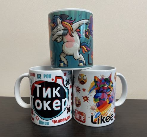 Чашка, кружка Instagram, Likee, Tik Tok, You Tube