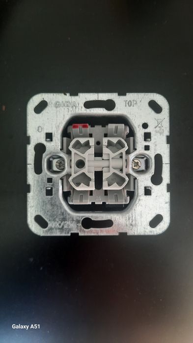 10× Podtynkowy łącznik żaluzjowy kołyskowy 10 A 250 V~ do montażu podt