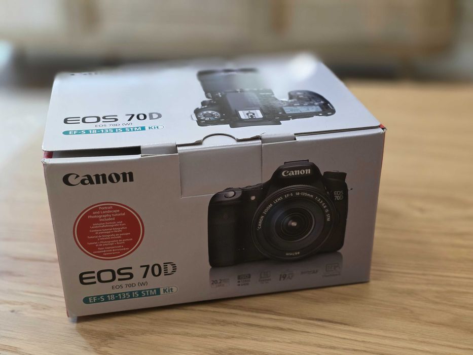 Lustrzanka Canon 70D okazja zestaw mały przebieg 6k