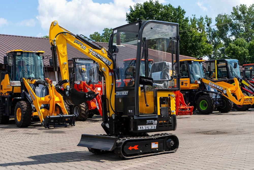 Minikoparka KINGWAY JEFF 10 KRS silnik KOOP wyprzedaż rocznika 2025