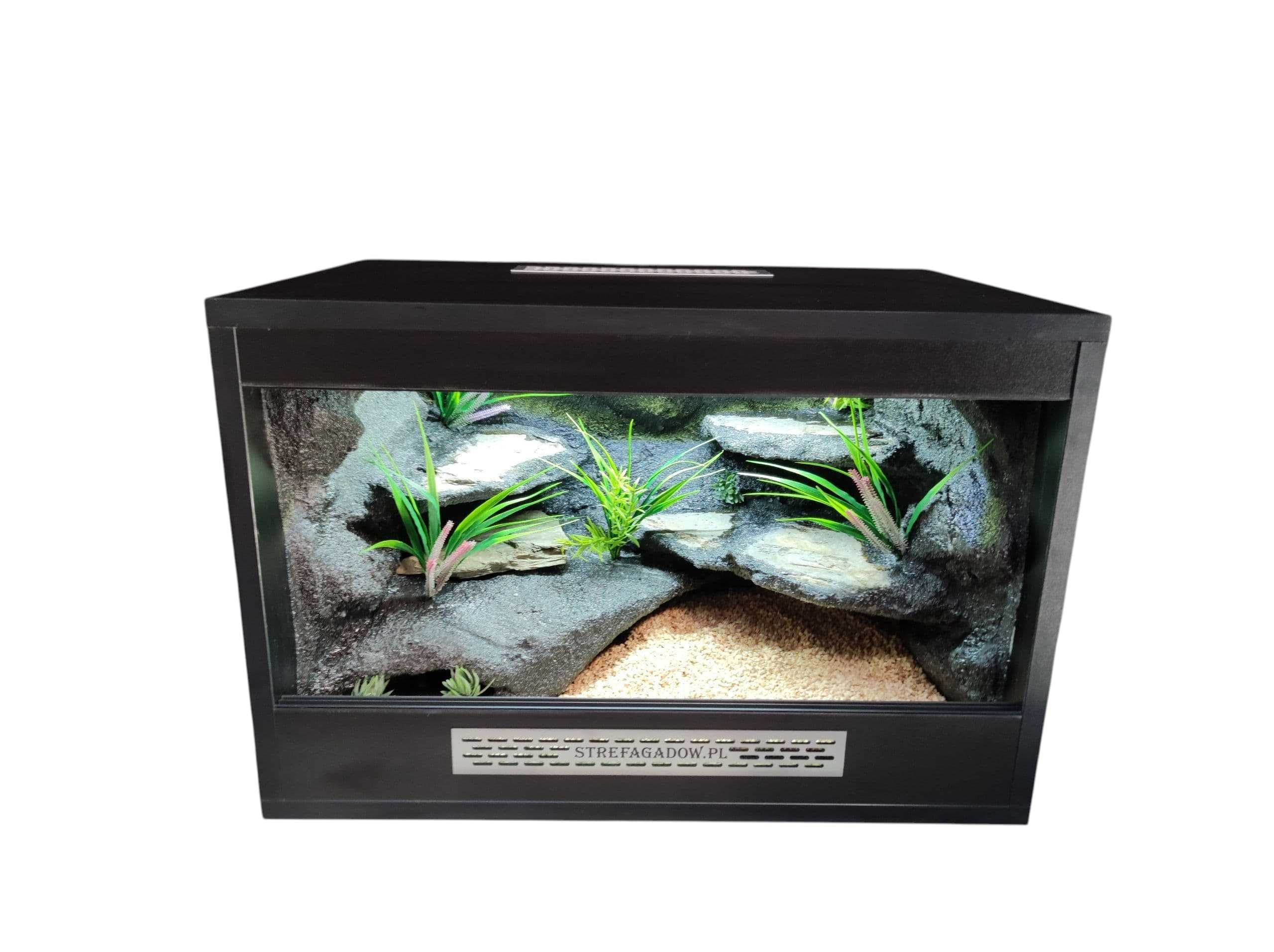 Terrarium pustynne nr748 60/40/40 dla gekona lamparciego DOSTĘPNE