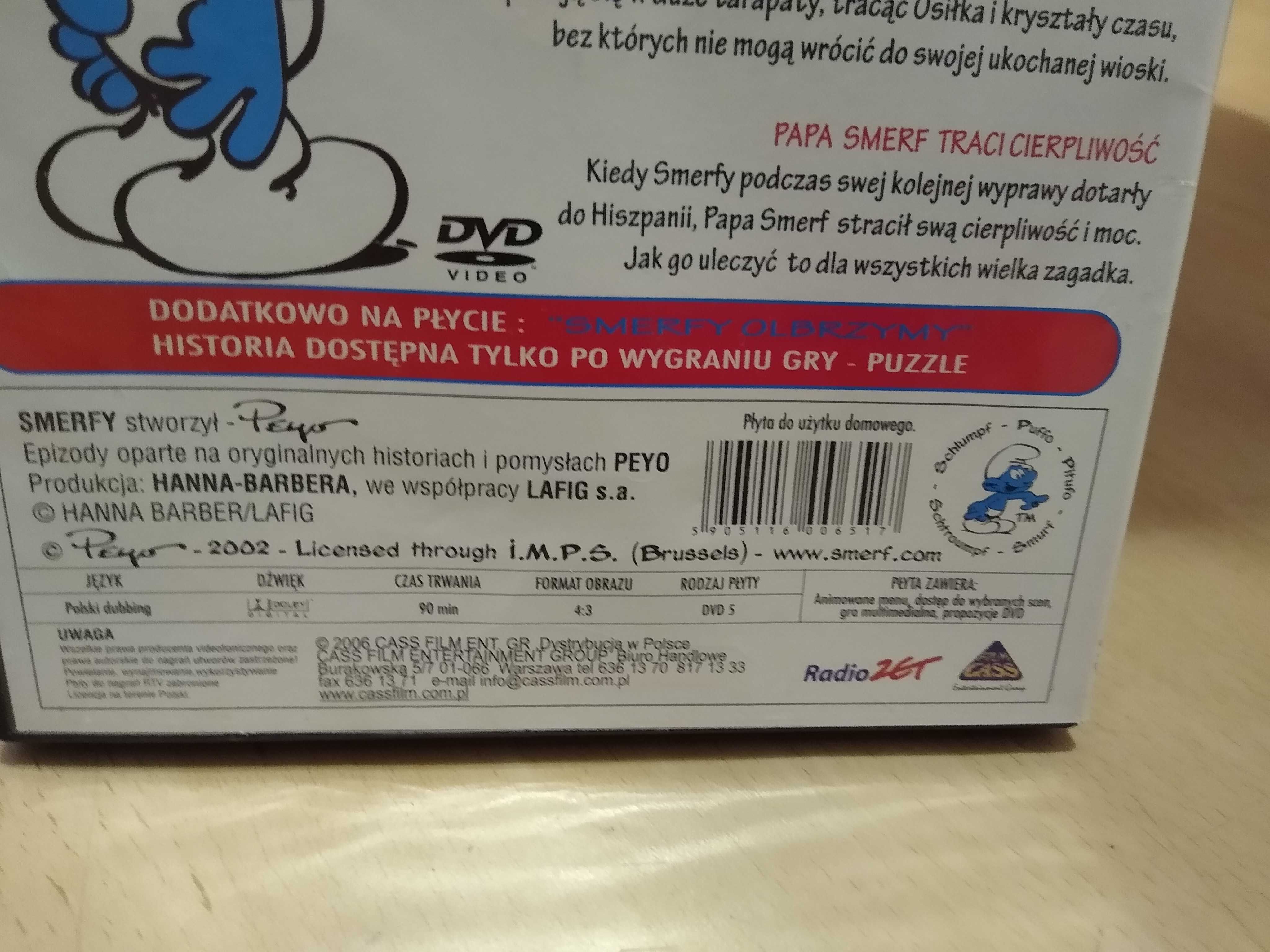 Bajka DVD - Smerfy. Smerfo Amarozo.