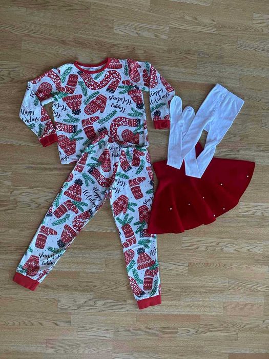 Одяг для дівчинки на осінь 17 одиниць 140 розм