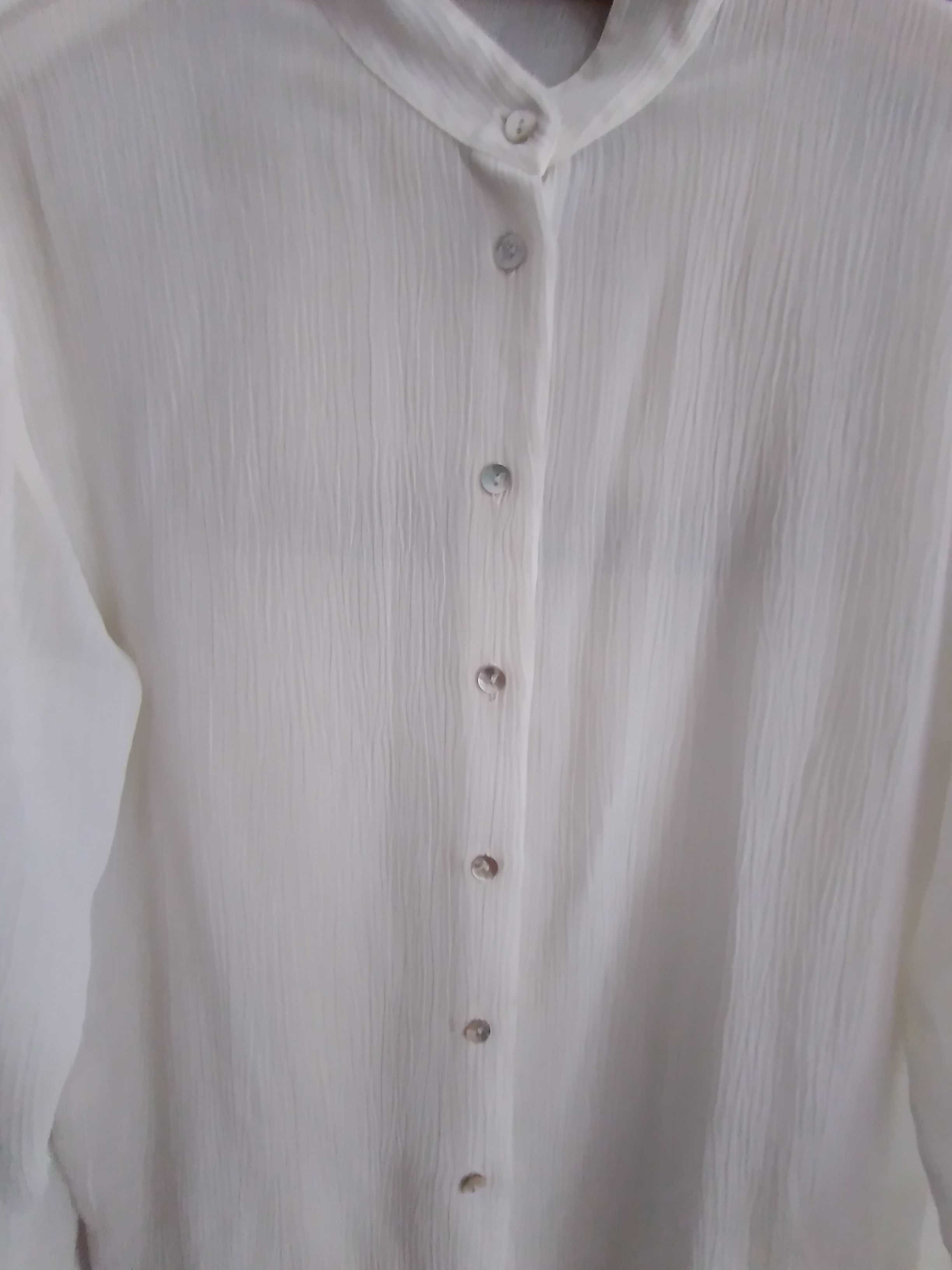 Elegancka biała bluzka z GEORGE Collection rXL niegniotąca się.