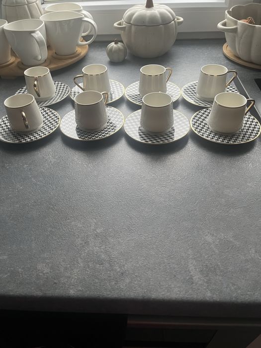 Komplet -8 nowych filizanek espresso home and you