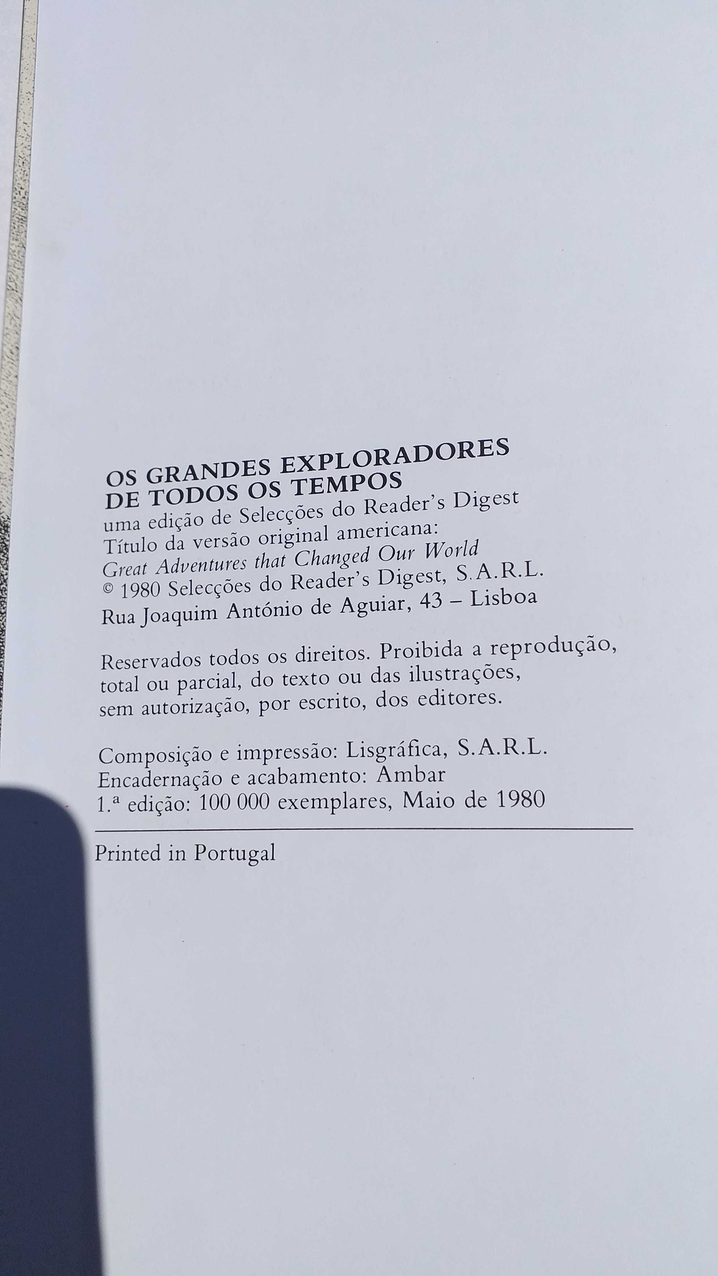 Livro Os grandes exploradores de todos os tempos