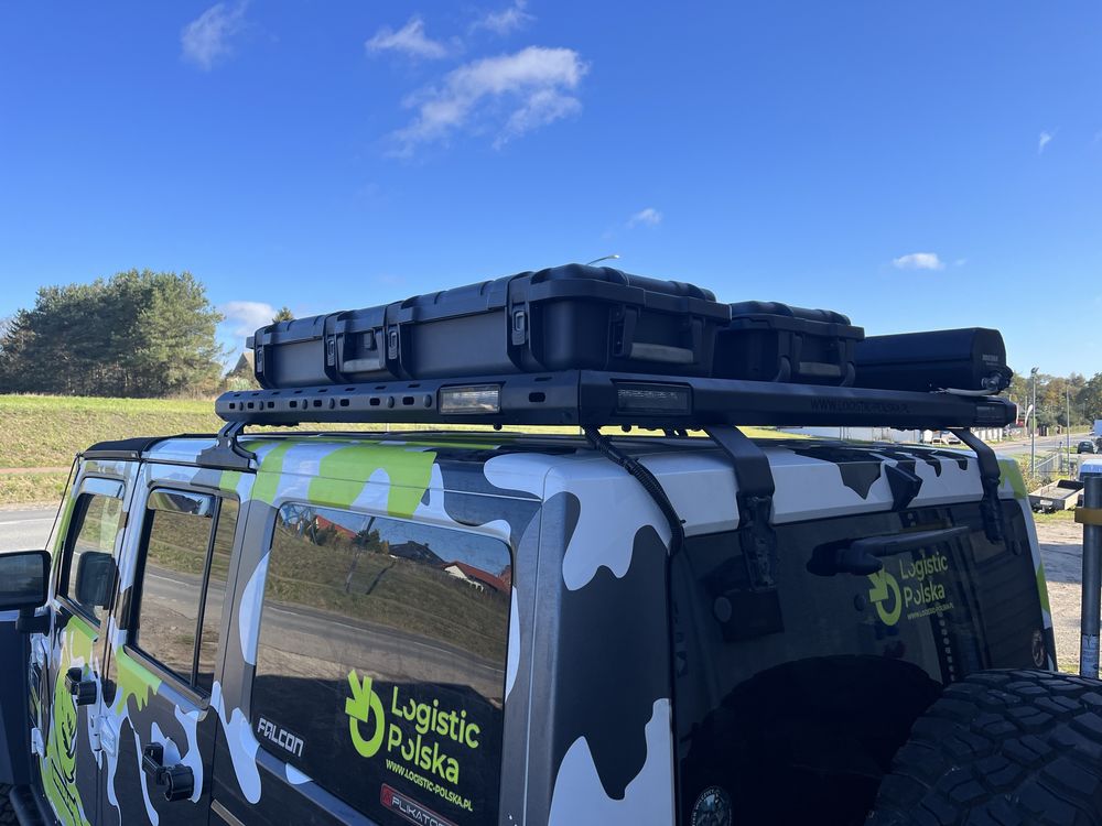 Jeep Wrangler JK JKU Bagaznik dachowy z oswietleniem