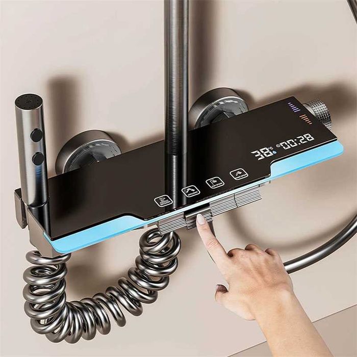 Kolumna prysznicowa wodospad z wyświetlaczem ledowym DUŻY ZESTAW !!