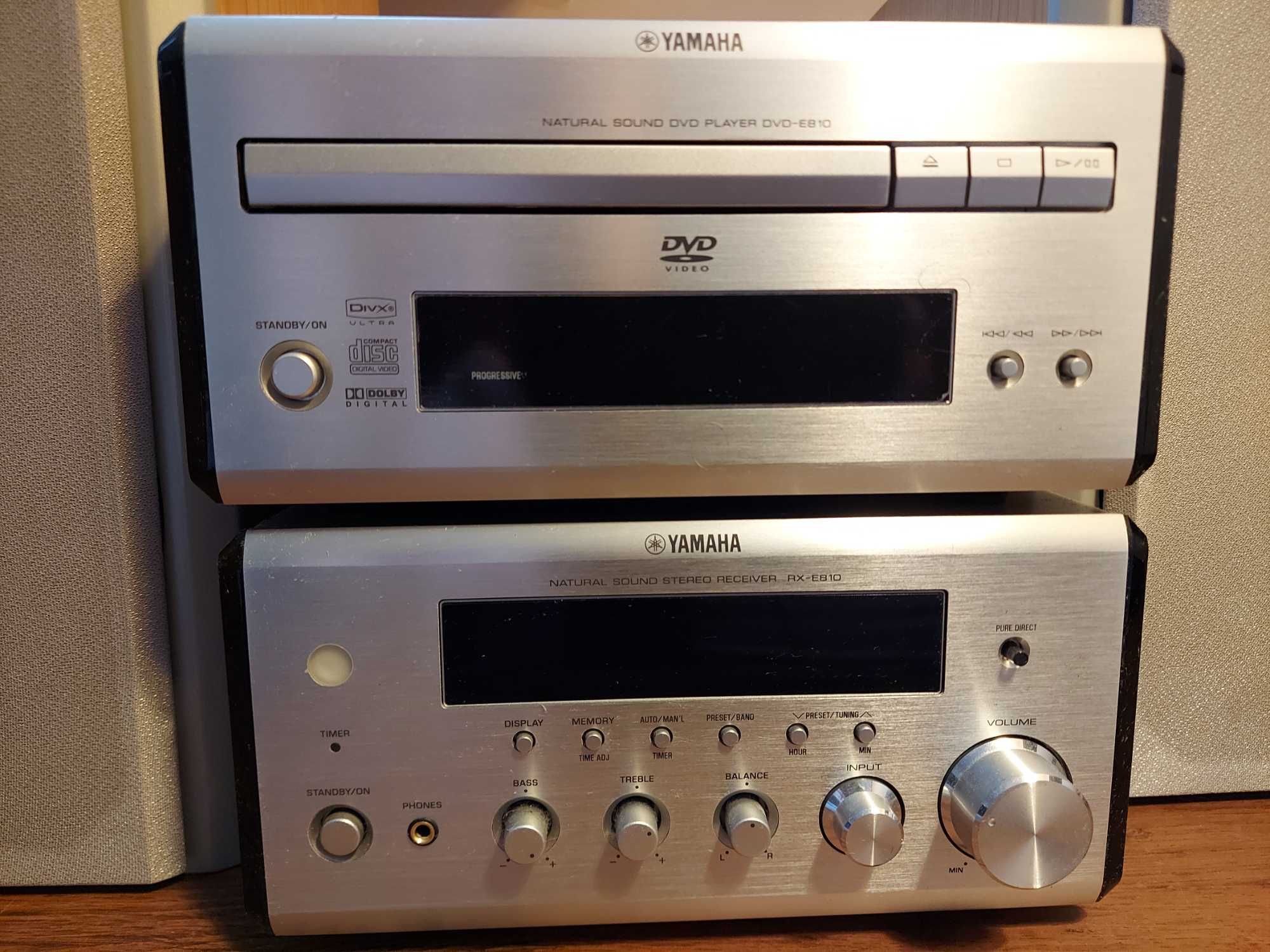 Wieża YAMAHA RX-E810 + DVD RX E810 + głośniki NX E800