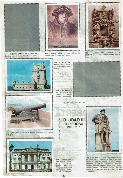 História de Portugal - Album de 330cromos de 1977