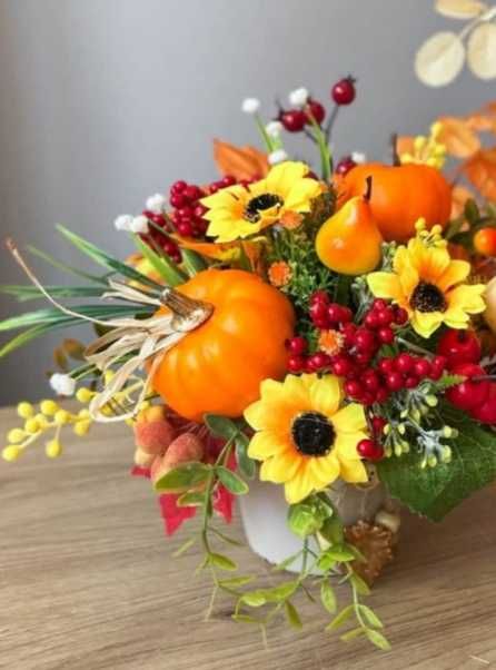 Композиція осінь, декор осінь, декор ручної роботи, осіння композиція