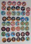 Tazos Matutano Pogs BN Troc's Fluo Sonic The Hedgehog Sega (Anos 90)