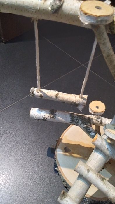Plac zabaw dla papug stojak drabinka huśtawki półka