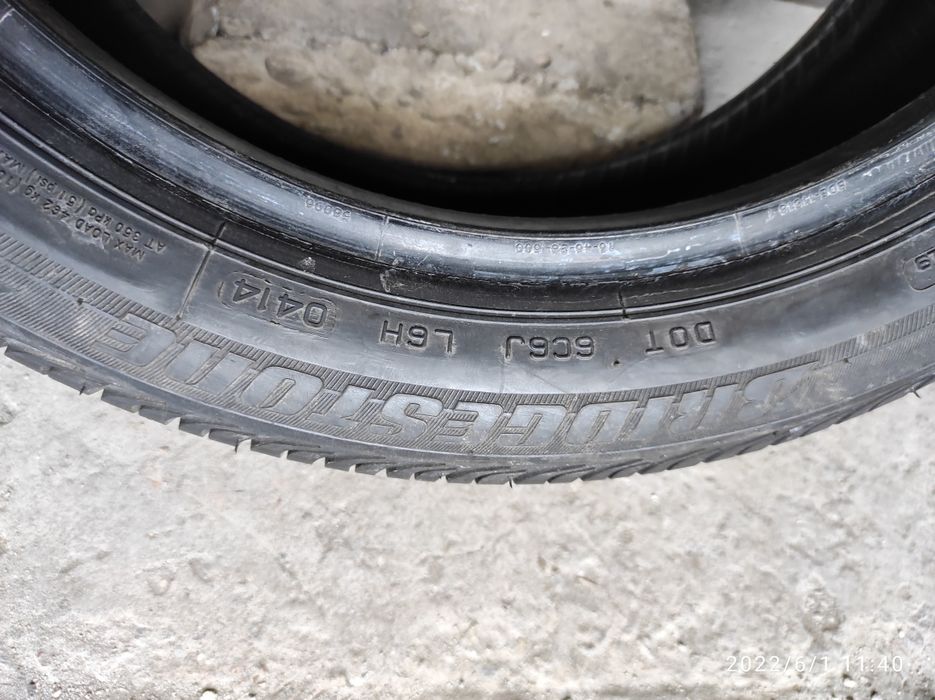 185.50.16 Bridgestone 2шт лето БУ склад шины резина из Европы R16 50