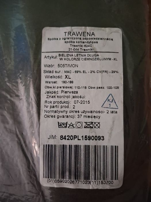 Bielizna letnia długa