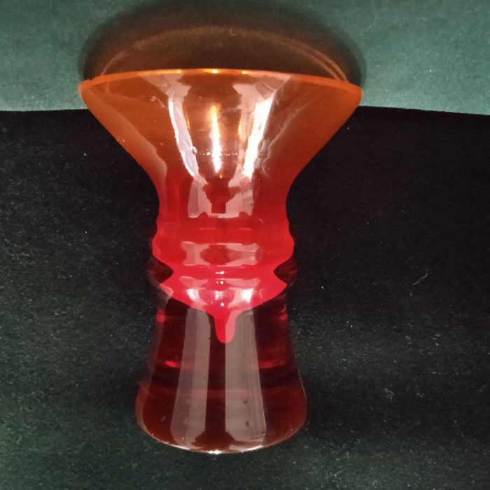 Kazimierz Krawczyk świecznik stare szkło Prl