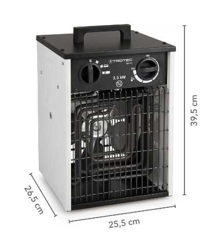 Nagrzewnica elektryczna Trotec 15kW 400V/3,3kW, WYNAJEM, WYPOŻYCZALNIA