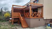 Zadaszenie tarasu, żaluzje przesuwne, pergola, taras, ogród zimowy