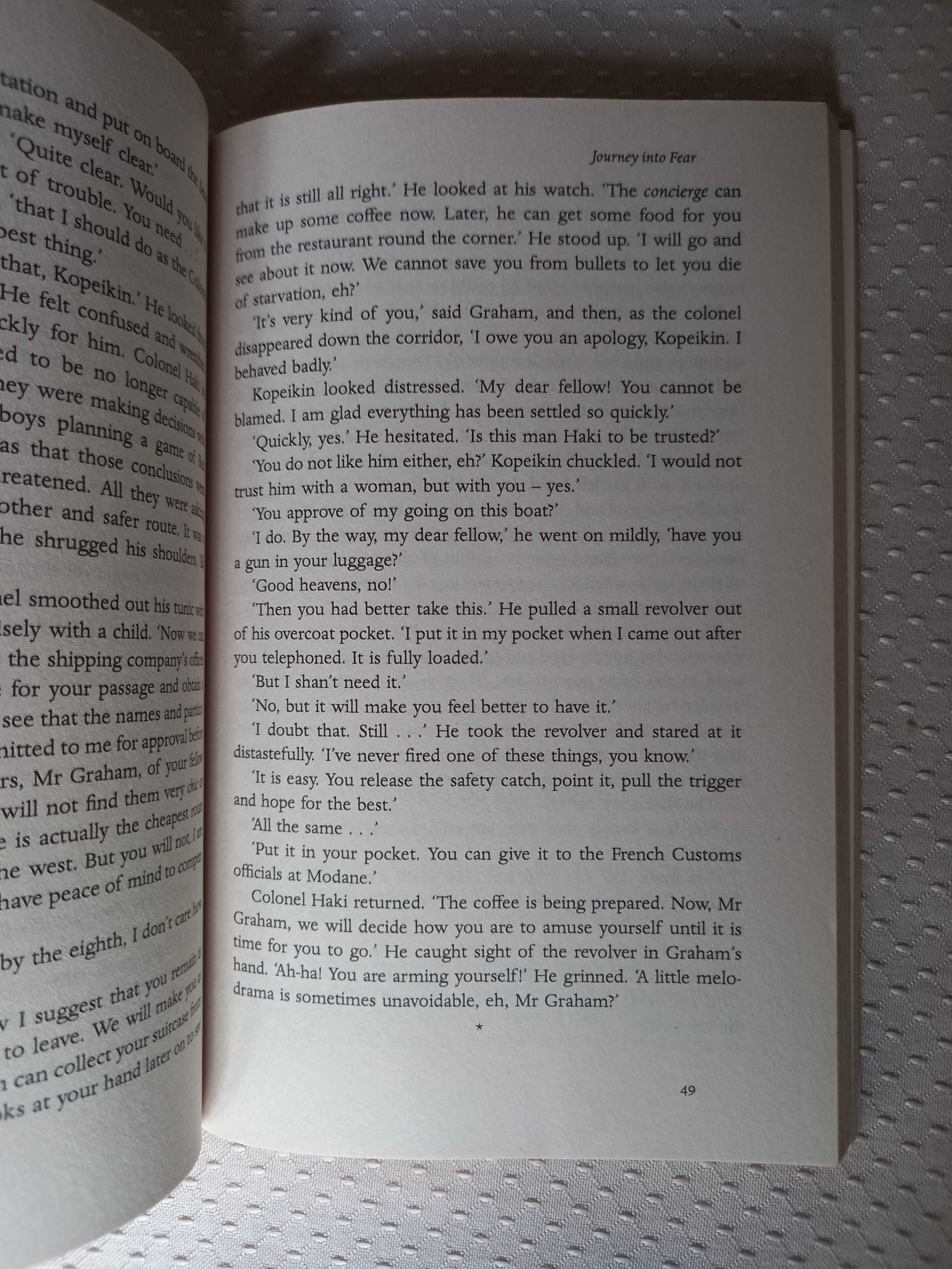 "Journey into Fear", Eric Ambler
