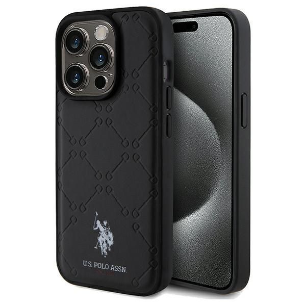 Us Polo Ushcp15Lpyok Iphone 15 Pro 6.1" Czarny/Black Yoke Pattern