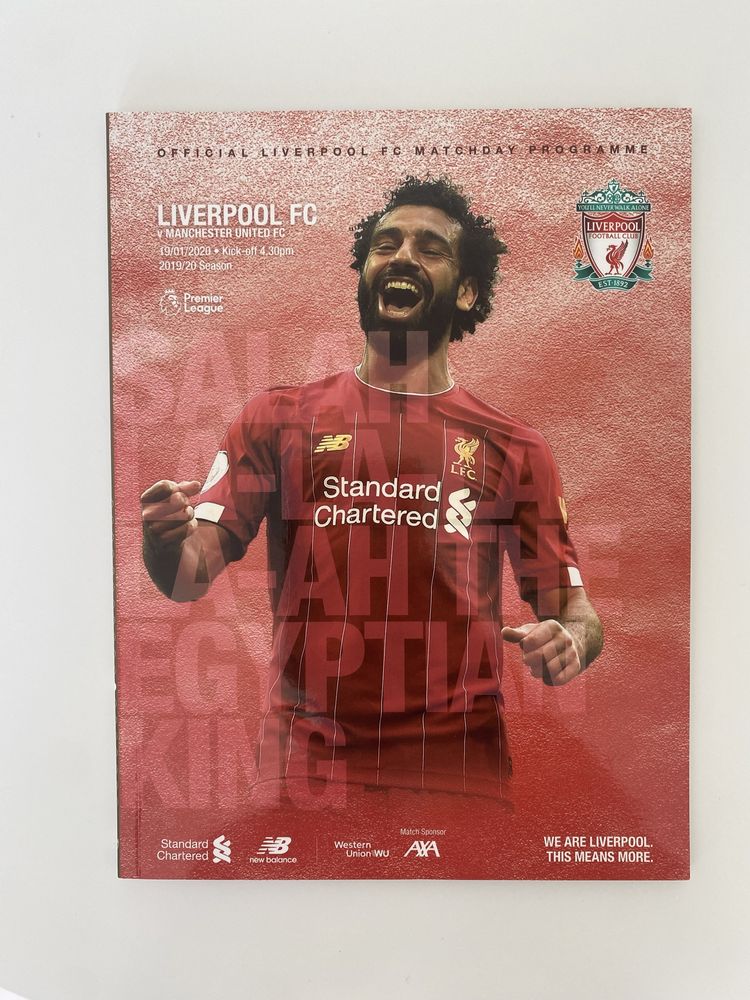 Program meczowy Liverpool FC vs Manchester United 19/01/2020