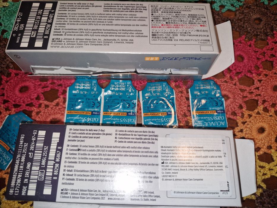Soczewki kontaktowe Acuvue jednodniowe