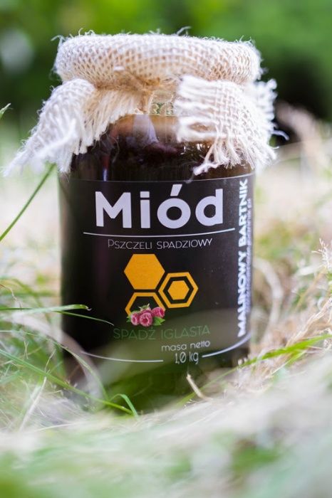 Miód Spadź Iglasta 1 kg - 100% Najlepszy Miód z Własnych Pasiek