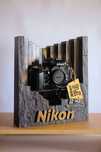 Máquina fotográfica 35mm Nikon F4 com display original