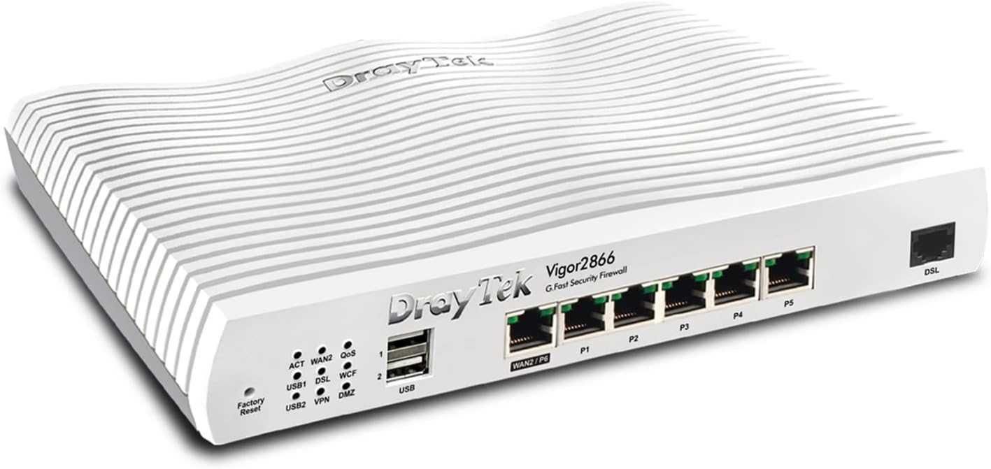 DrayTek Vigor 2866 - G.Fast Dual-WAN VPN Firewall Router NOWY