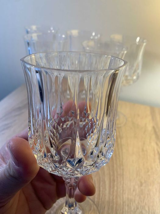 komplet 6 szt kryształowych kieliszków kryształ Cristal D'ARQUES Paris