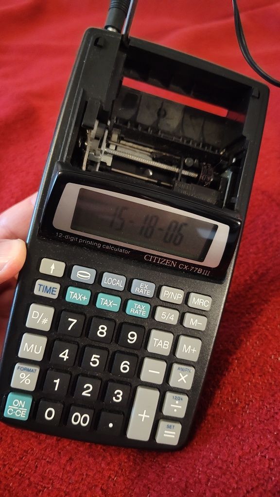 Kalkulator Citizen 12 znakowy z zasilaczem - retro PRL